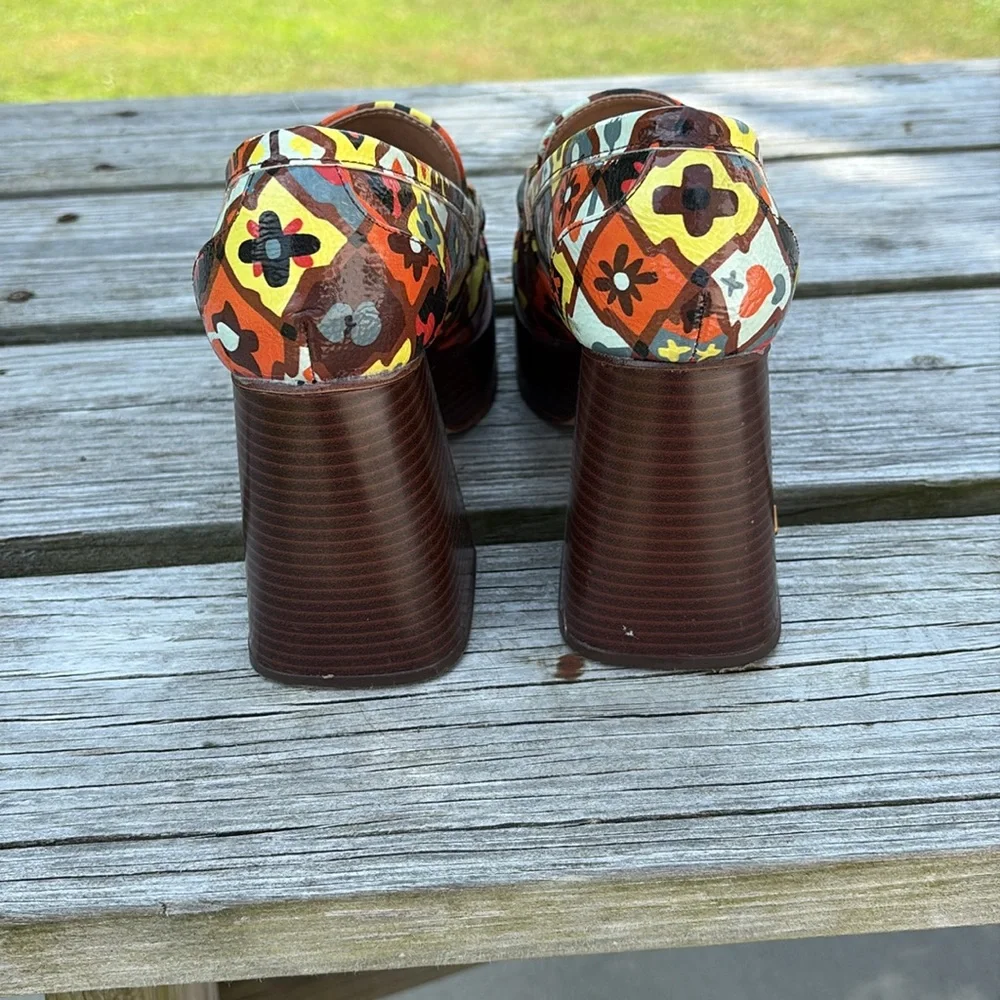 CIRCUS NY SAM EDELMAN 8 Susie Platform Loafers in Dark Bourbon - Picture 2 of 4